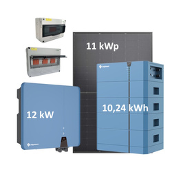 Instalacja fotowoltaiczna PV hybryda 11 kW z magazynem 10,24 kWh SOLPLANET