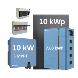 Instalacja fotowoltaiczna PV hybryda 10 kW z magazynem 7,68 kWh SOLPLANET
