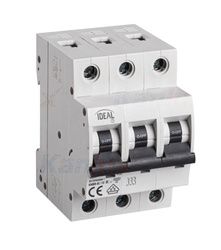 Wyłącznik nadmiarowo-prądowy B25 3P KANLUX IDEAL KMB6-B25/3