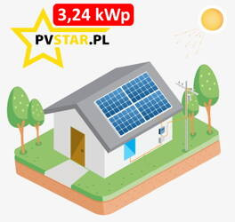 Zestaw fotowoltaiczny Mój Prąd 5.0 - 4750 zł - 3,24 kWp - 1 FAZA - trapez