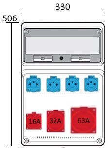 Rozdzielnia budowlana elektryczna RBD D7W