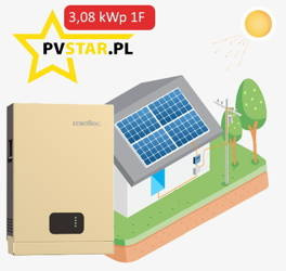 Zestaw Mój Prąd 4.0 - 16500 zł - 3,08 kWp - 1 FAZA - ceramika + magazyn energii 5kWh