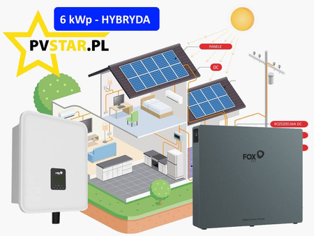 Zestaw PV Mój Prąd 6,0 - dotacja 15000 zł - o mocy 5,81 kWp - 3 fazy - blachodachówka