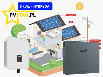 Zestaw PV Mój Prąd 6,0 - dotacja 15000 zł - o mocy 5,81 kWp - 3 fazy - blachodachówka